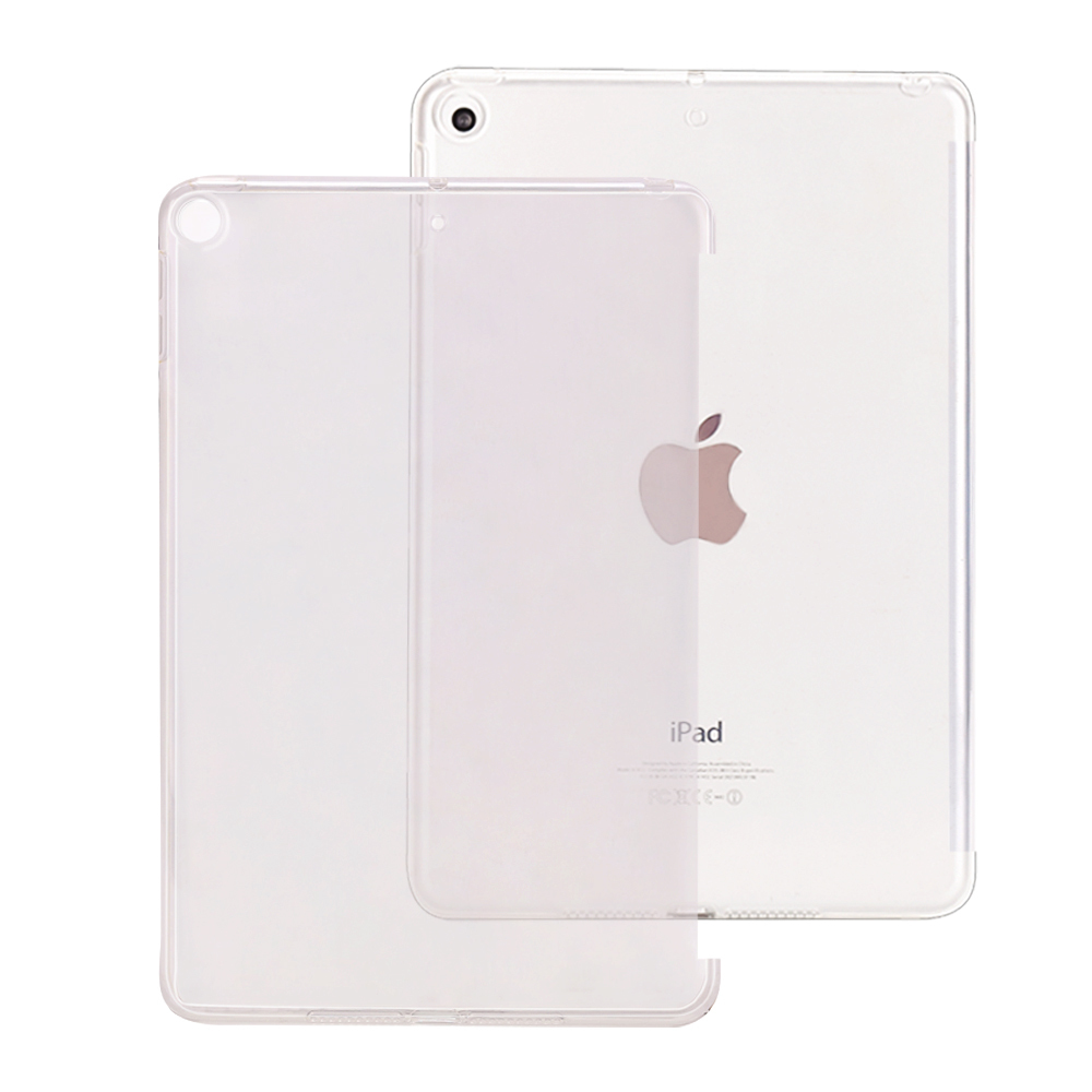 iPad mini5 2019年版専用 TPU ソフト バック カバー 半透明 背面ケース 落下防止 スマートカバー クリア_画像1