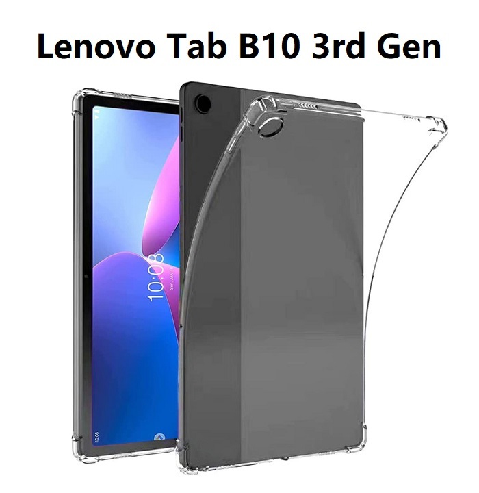 Lenovo Tab B10 3rd Gen/M10 3rd Gen用 TPU ソフト バック カバー フルカバー 背面ケース 角割れなし 衝撃緩和 耐衝撃 ソフトカバー クリア_画像1