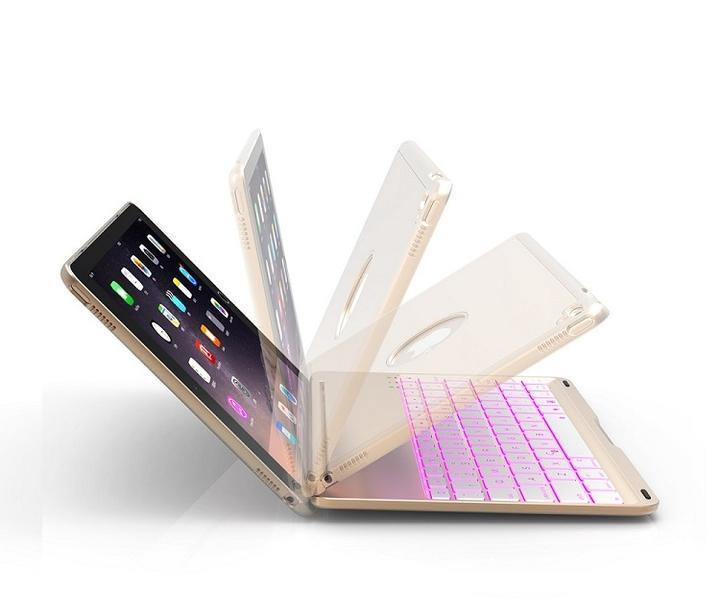 F102 iPad 10.2インチ 第8世代 2020年/第7世代/Pro 10.5インチ 2017年/Air3 2019年通用 Bluetooth ワイヤレス キーボード ハード ケース 黒_画像7