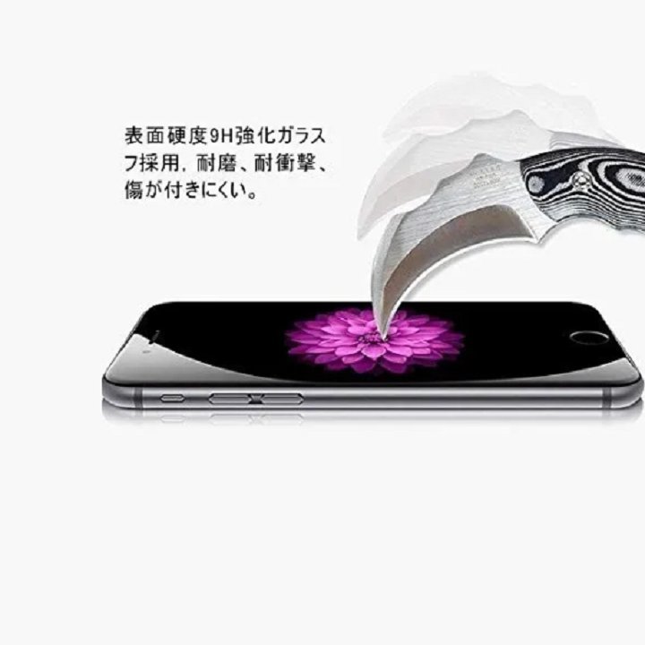 iPhone 7P/8Plus 5.5インチ用5D 液晶フィルム高透過性 耐衝撃 硬度9H 極薄0.3mmラウンドエッジ加工 指紋、汚れ、飛散防止 白_画像5