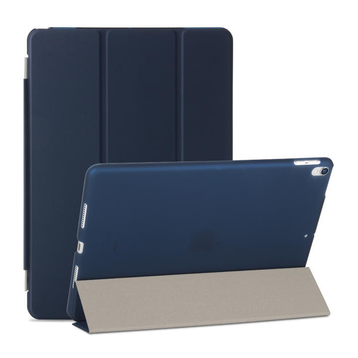 iPad Pro 10.5インチ 2017/Air3 2019 通用 三つ折り スマート カバー ケース 分離式 オートスリープ スタンド機能 ブルー_画像8