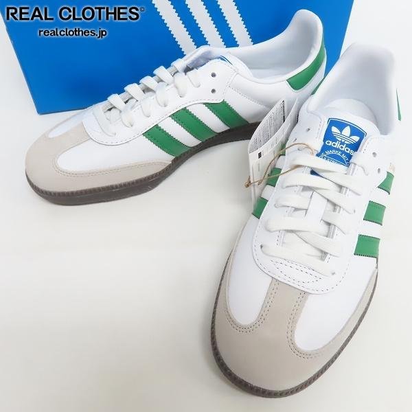 未使用】adidas/アディダス SAMBA OG White/Green/サンバ OG ホワイト