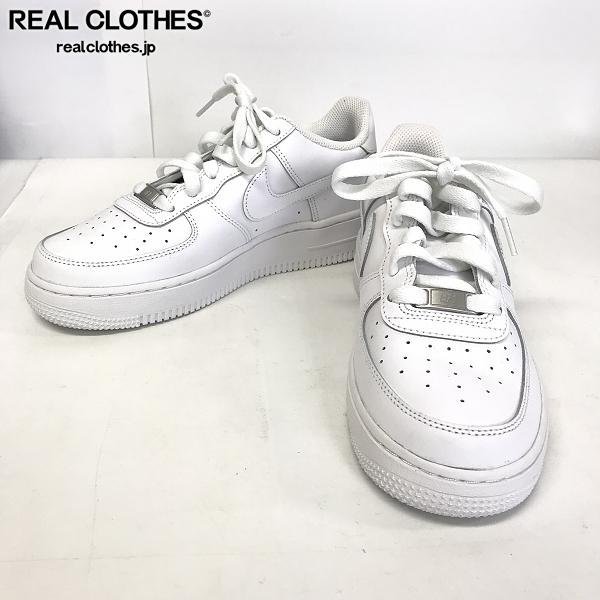 NIKE/ナイキ AIR FORCE1 LE GS WHITE/エアフォース1 レザー ジーエス