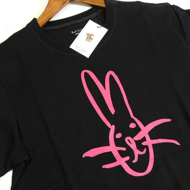 新品 即決 ポールスミス 半袖カットソー Tシャツ M 黒 ラビット 新品 即決 ポールスミス 半袖カットソー Tシャツ M 黒 ラビット
