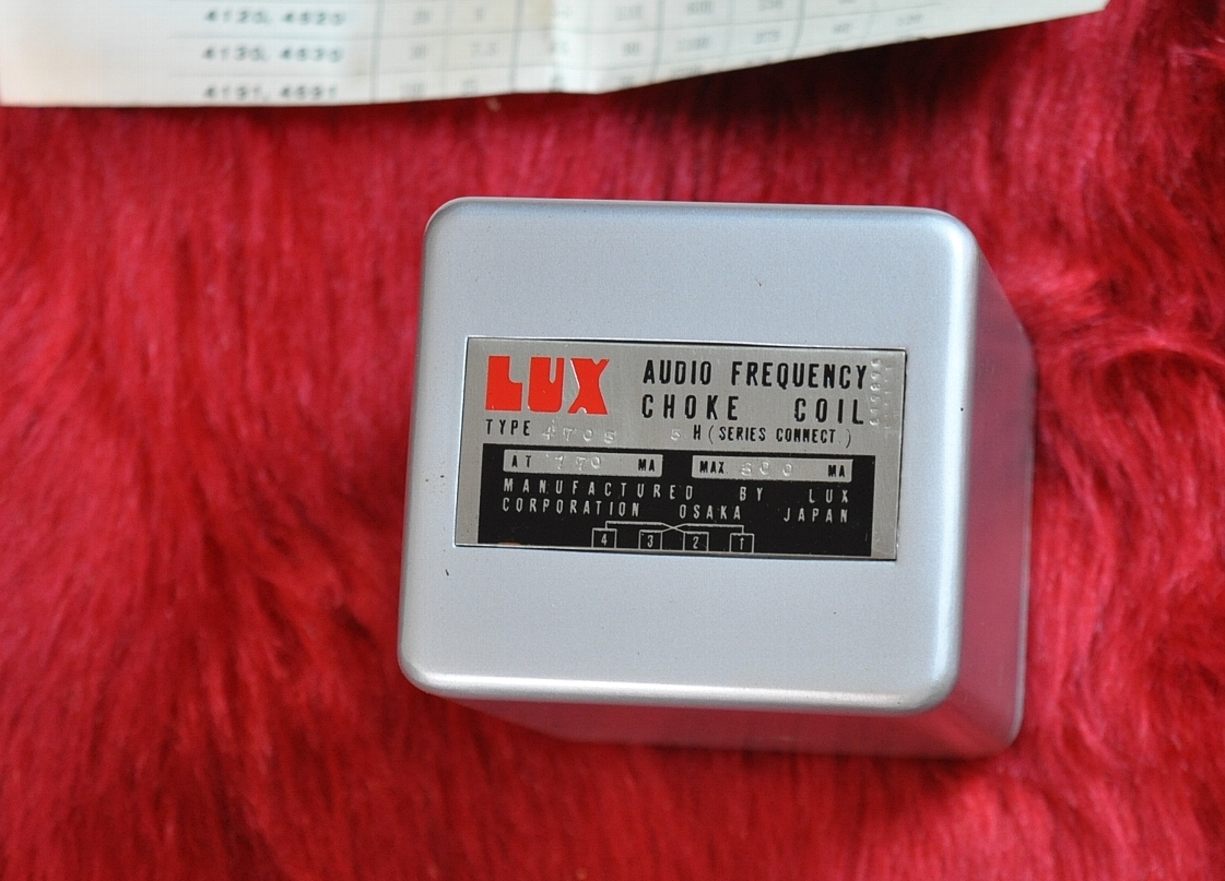 1円スタ　最終出品　レア　未使用　長期保管品　LUX(ラックス)　A.F. CHOKE COIL 4705_画像2
