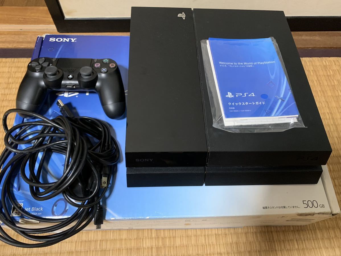 2022年春の SONY PlayStation4 500Gジェットブラック PS4本体