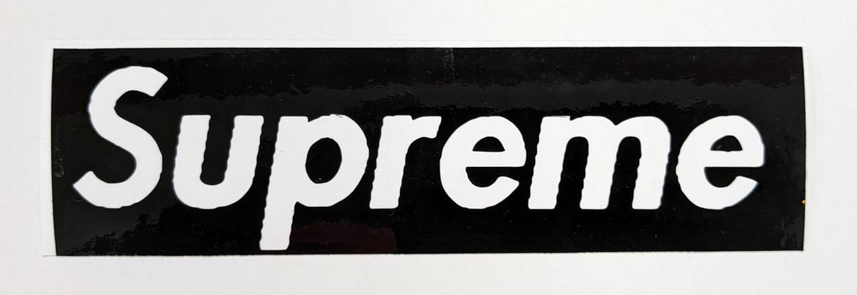 Supremeロゴマーク　カッティングステッカー　全10色　人気商品　No.１_ブラック