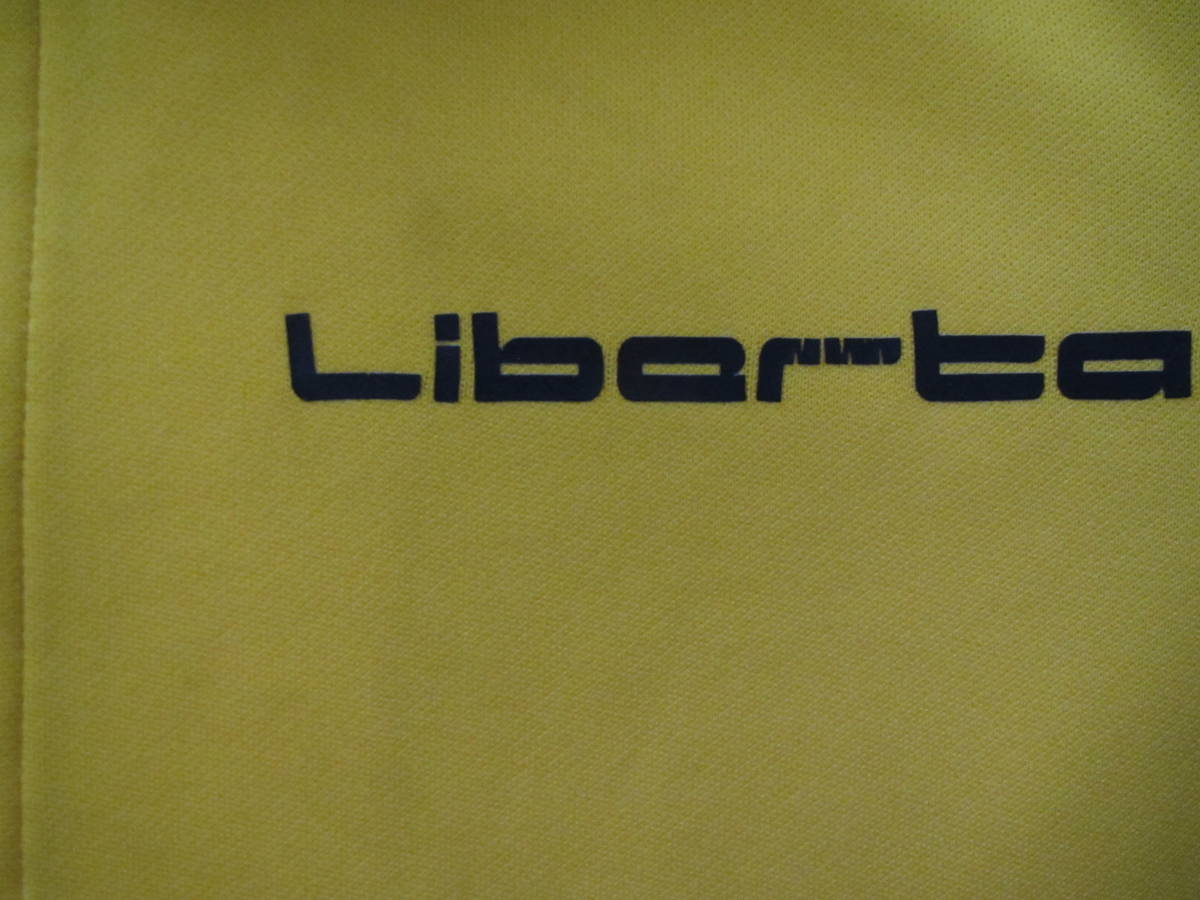 11 中古 Liberta リベルタ MIZUNO ミズノ サッカースクール 120cm トレーニングウェア ジャージ 上下 セットアップ ジャケット パンツ 黄色_画像3