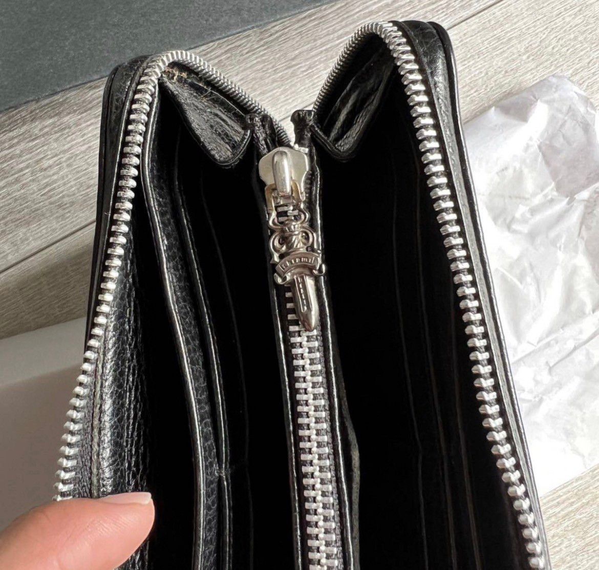 値下げ交渉可能 超美品!クロムハーツ プレーンウォレット 財布