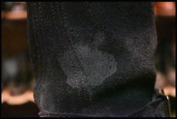 【7E 良品 11年】WESCO ウエスコ カスタムボス ブラックラフアウト 黒スエード ビブラム100シングル 11インチハイト ブーツ BOSS HOPESMORE_画像9