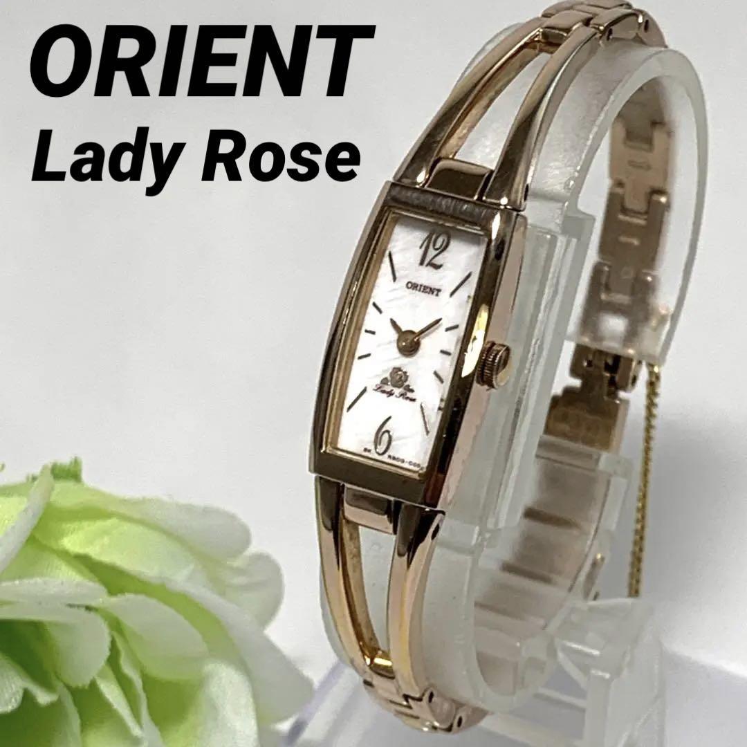 521 ORIENT オリエント Lady Rose レディース 腕時計 新品電池交換済 クオーツ式 人気 希少の画像1