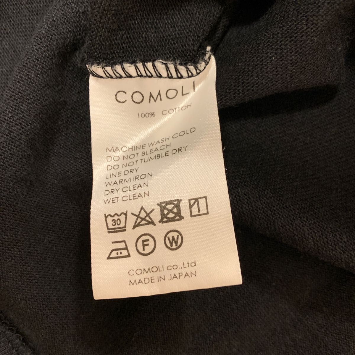 COMOLI 22SS フットボールTシャツ ブラック サイズ3 Yahoo!フリマ(旧)-