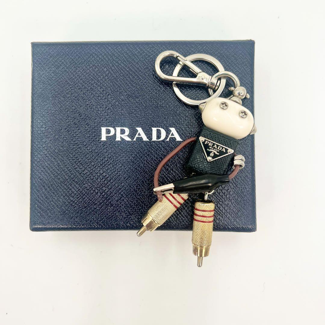 PRADA プラダ キーホルダー キーリング ロボット エドワード 箱付き-