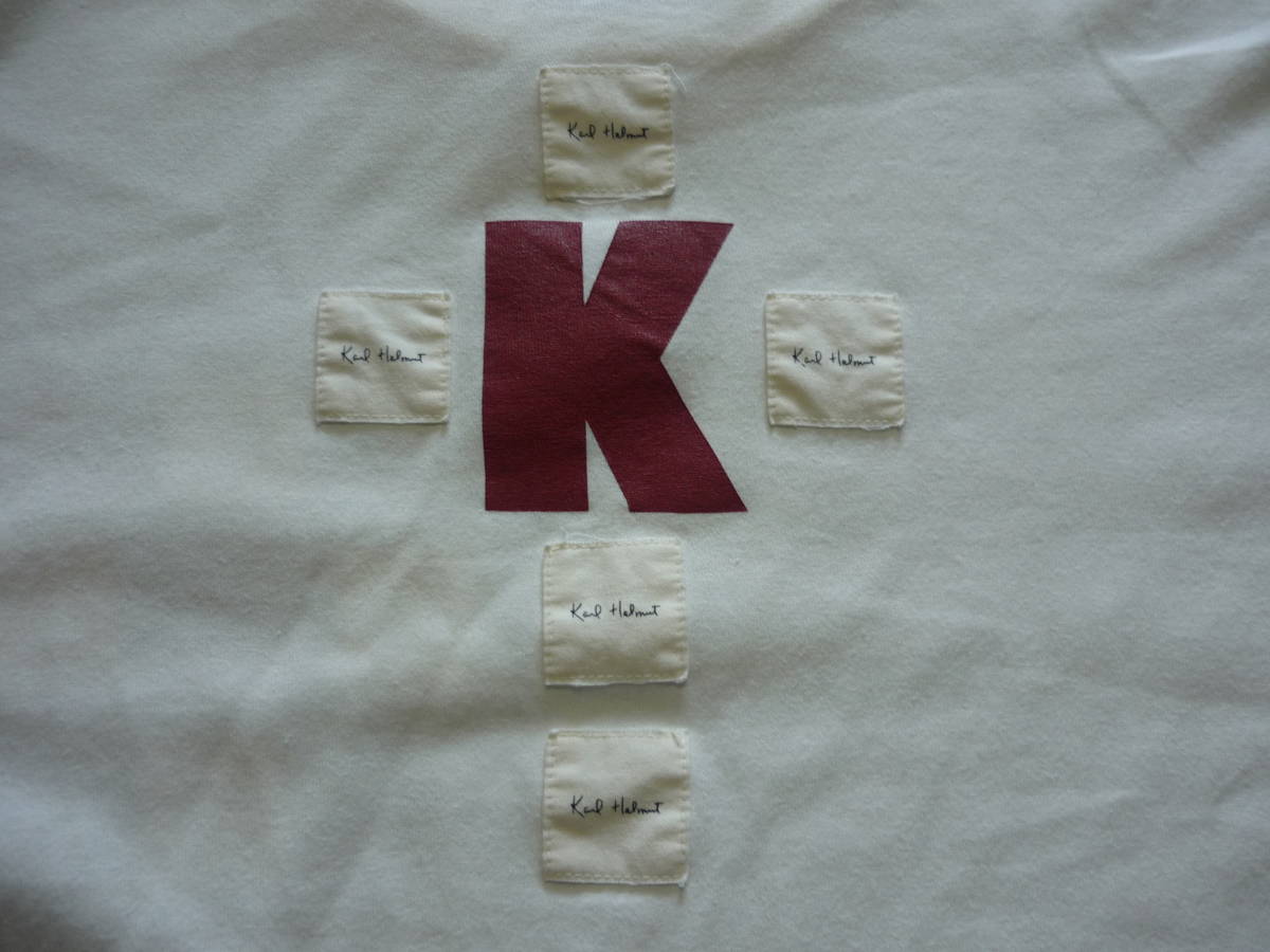 Karl Helmut Karl hell m short sleeves T-shirt Logo badge white 