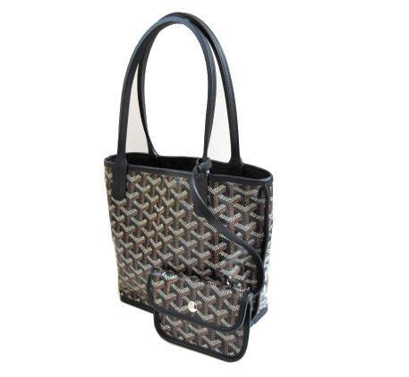 ≪新品≫ GOYARD ゴヤール アンジュ ミニ ブラック 黒 トート ポーチ ANJOU MINI Black Tote_画像2