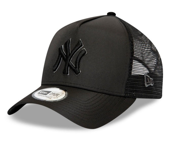 NY ヤンキース MLB ★ New Era 黒ブラック メッシュ キャップ A