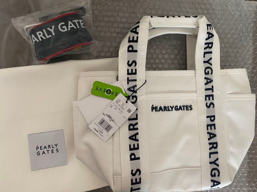 新品未使用 pearlygates bag 非売品セット　レア　ゴルフ　旅行鞄　アウトドアパーリーゲイツ トートバッグ 株主限定 TSIホールディングス