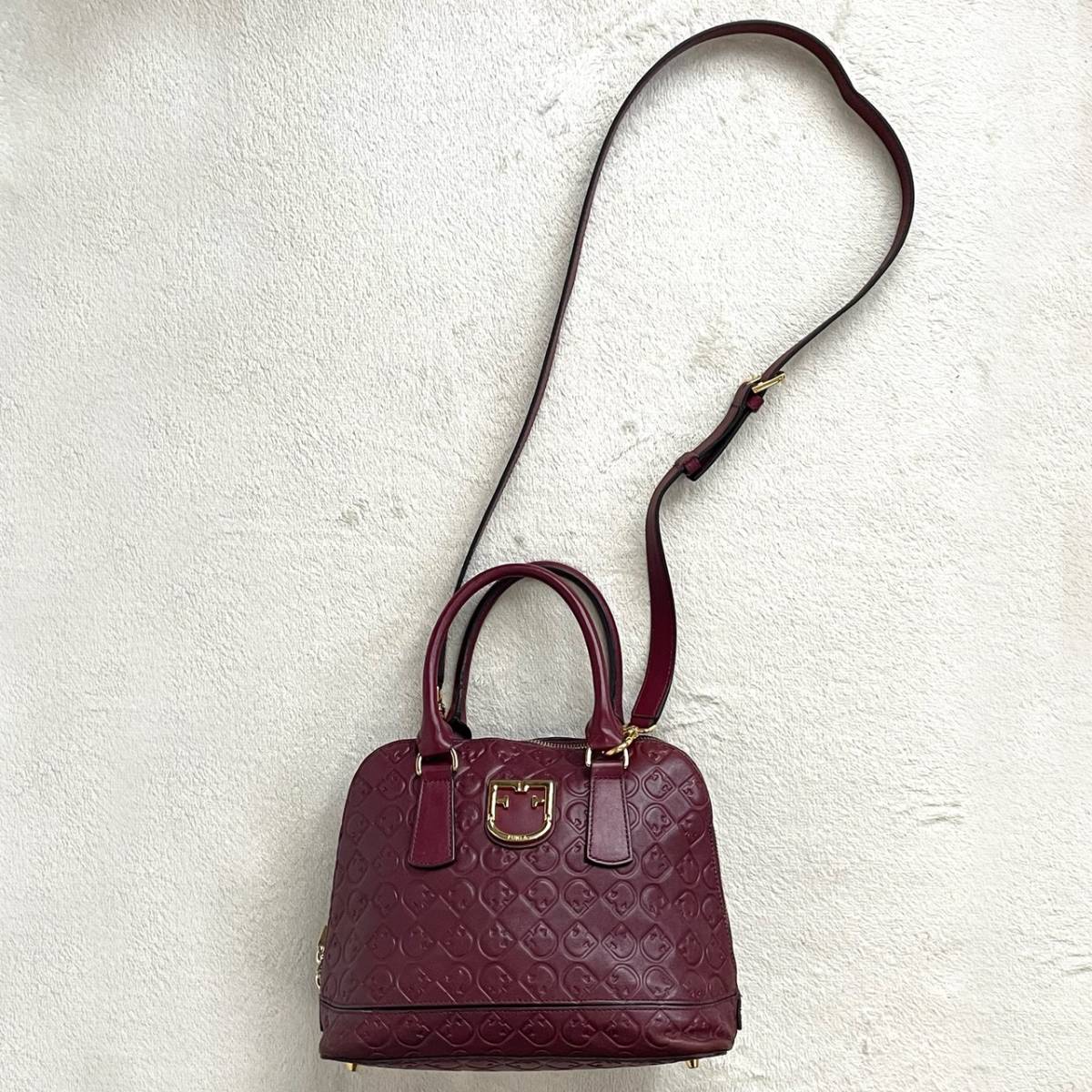 美品 FURLA フルラ 2way ショルダーバッグ ハンドバッグ トートバッグ