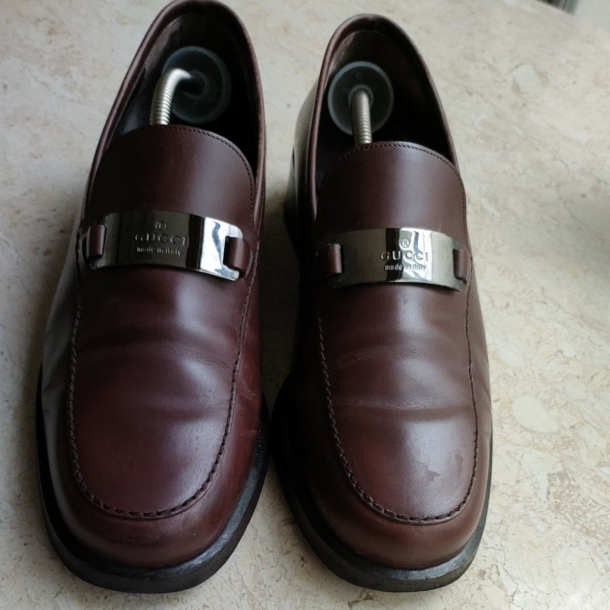 良品 GUCCI レディースローファー 24 5cm 38 5 38 1/2 C ダーク