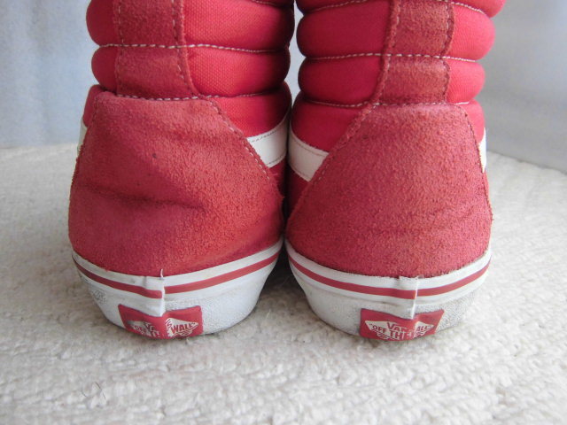 Vans SK8-HI バンズ スケート ハイ Red 赤 白 28cm OLD SKOOL オールドスクール_画像4