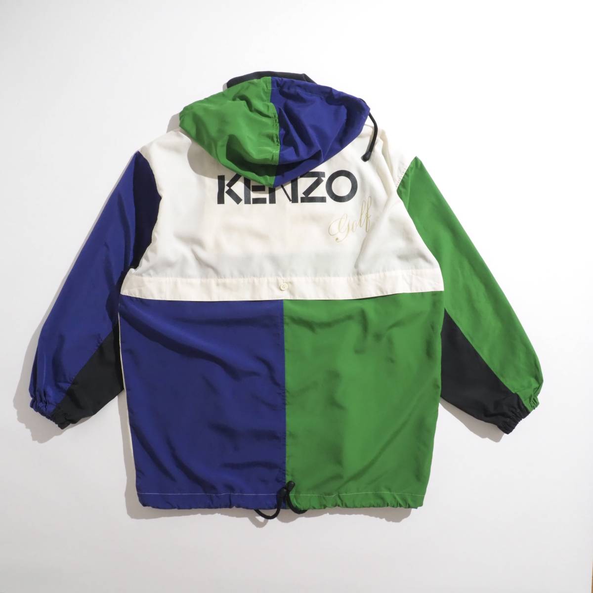 KENZO ケンゾー ナイロンジャケット 収納フード ジップアップ 美品
