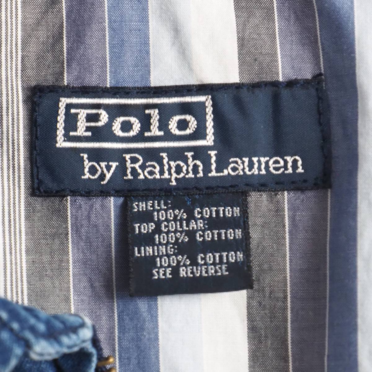 ラルフローレン　Ralph Lauren　デニムジャケット　スイングトップ　ビッグサイズ　美品　メンズ