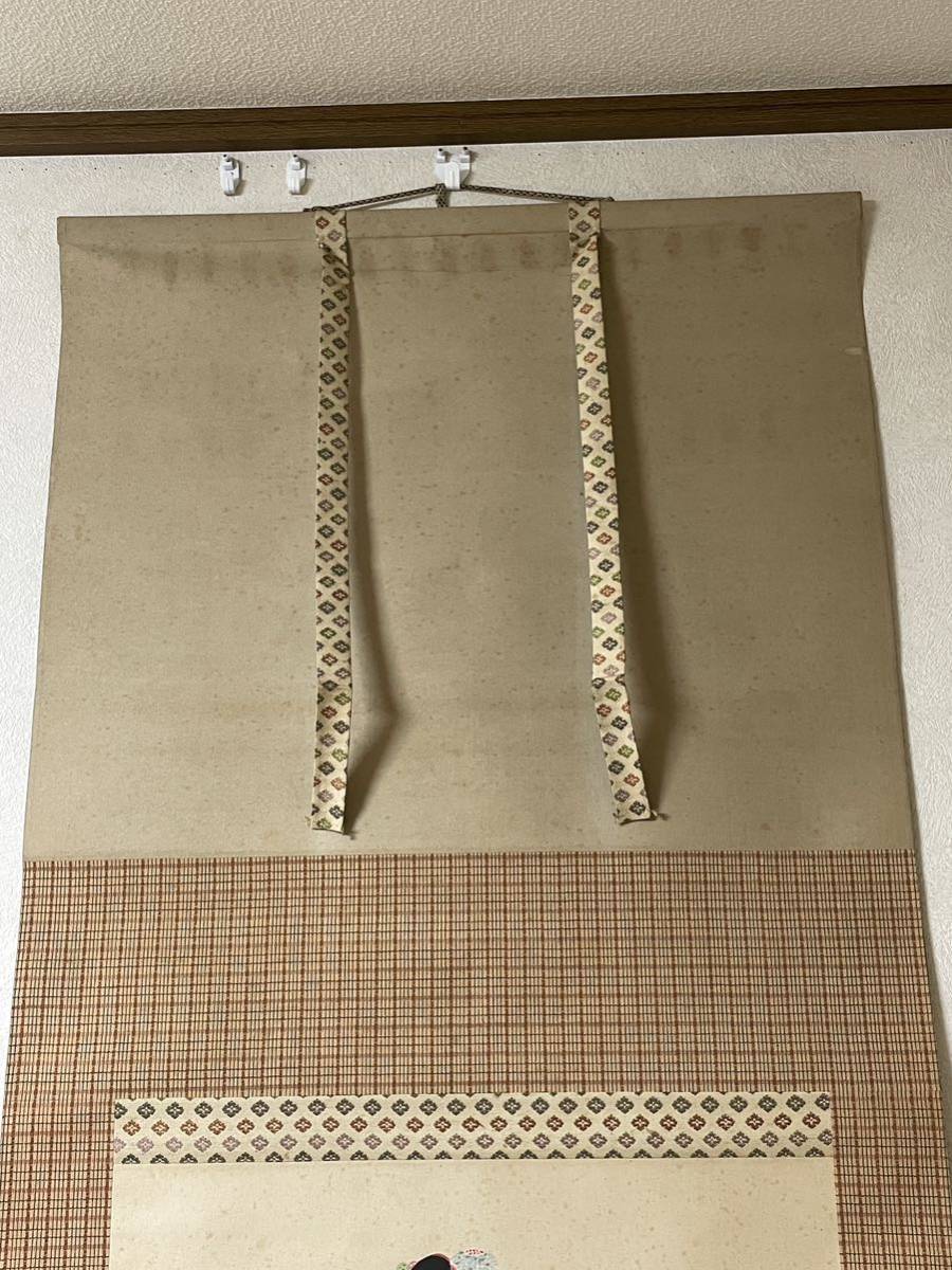 驚きの価格が実現! 彩色 模写 中村大三郎 掛軸 美人画日本画 驚きの価格が実現! 彩色 模写 中村大三郎 掛軸 美人画日本画