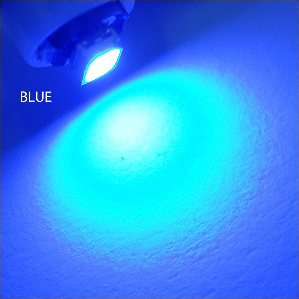 三菱ふそうスーパーグレート 24V エアコン照明 LED (255-4) T4.2 ブルーSMDメーター球 メール便送料無料/20の画像3
