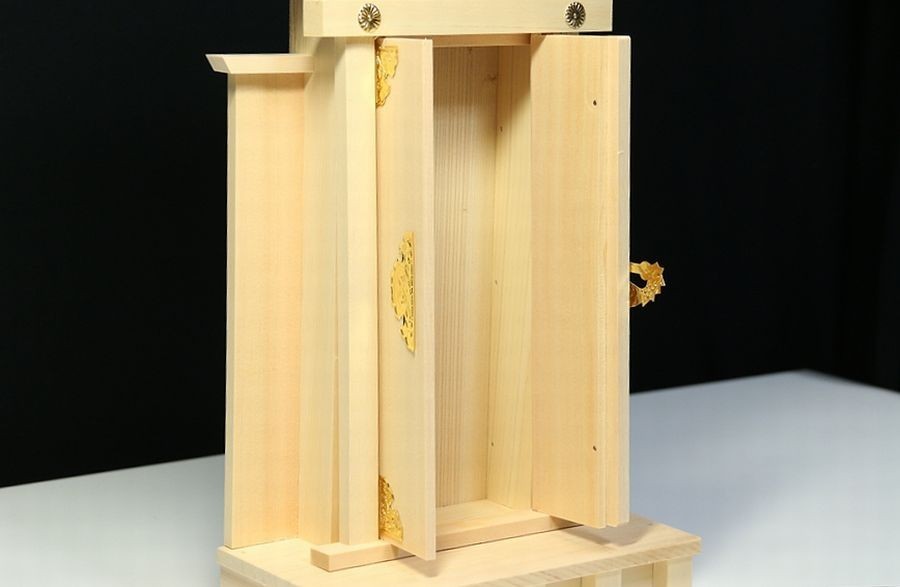 神棚 一社 単品 特上の一社 天中神宮 □ 木曽桧と真鍮金具 札宮 神棚 一社 単品 特上の一社 天中神宮 □ 木曽桧と真鍮金具 札宮