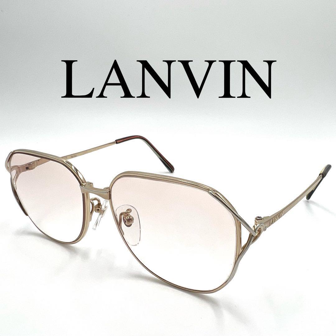 LANVIN ランバン メガネ 眼鏡 度入り 35-9051 ワンポイントロゴ_画像1