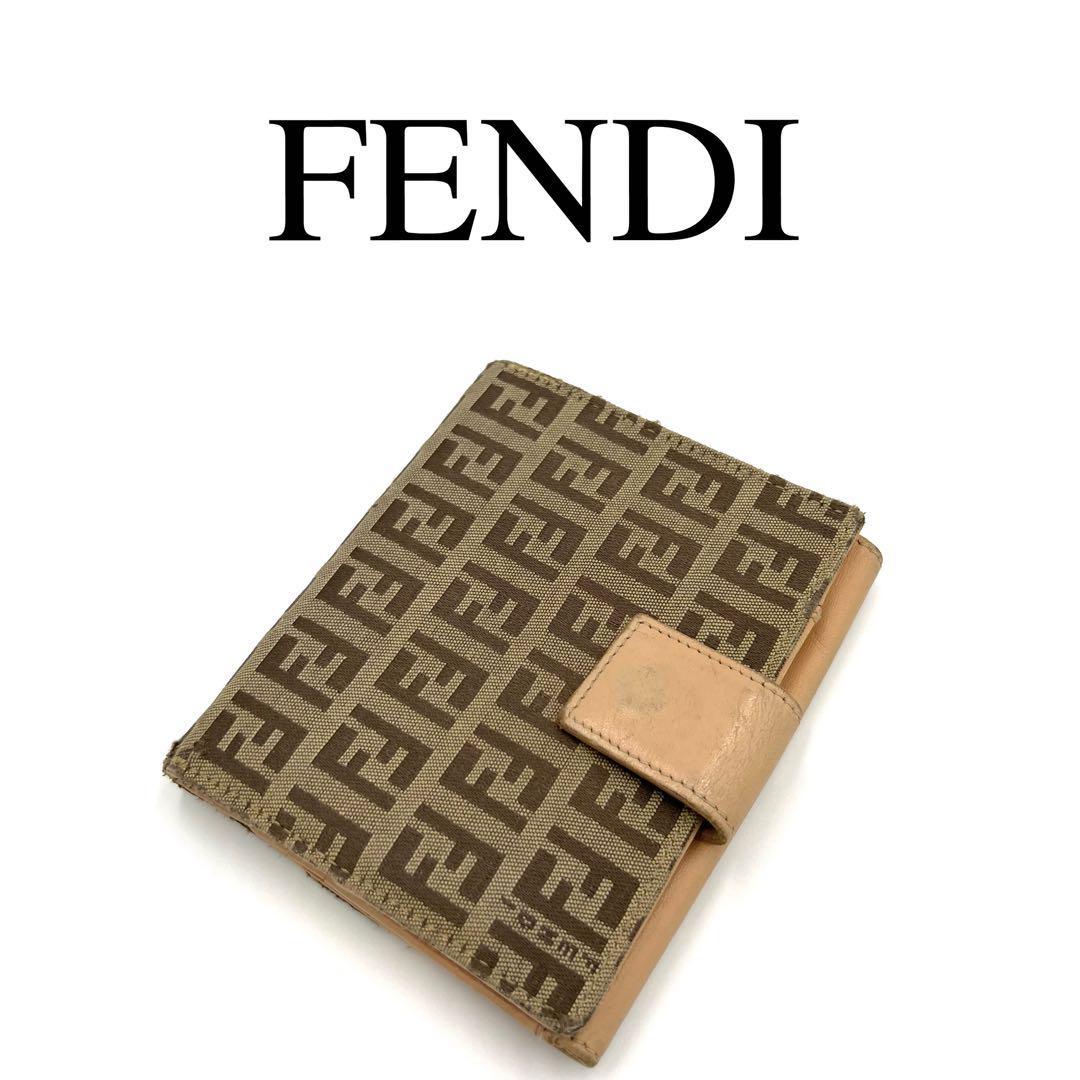 特価商品 フェンディ FENDI 折り財布 ワンポイントロゴ Wホック FF柄