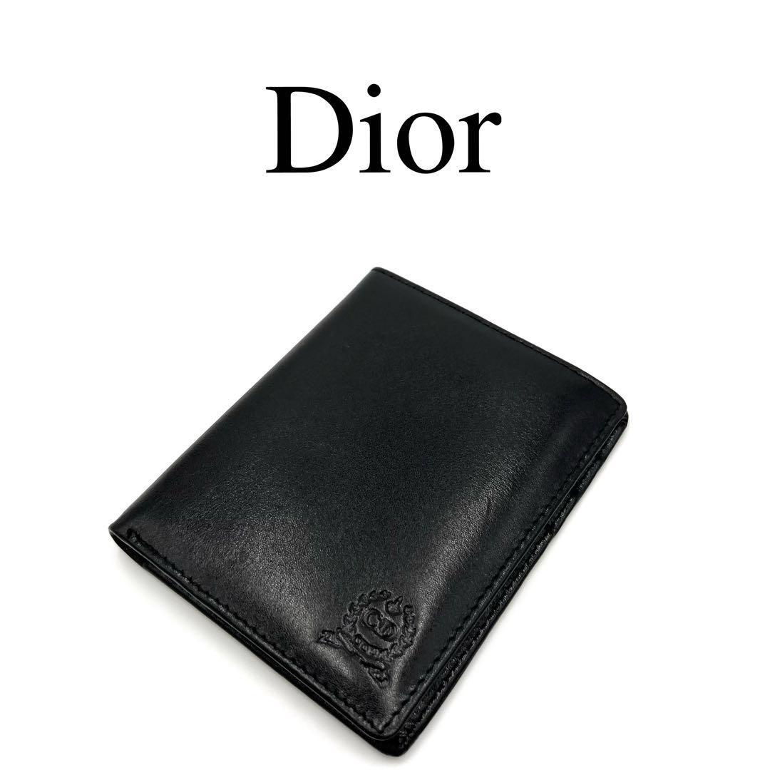 激安通販 Christian Dior ワンポイントロゴ 折り財布 クリスチャン