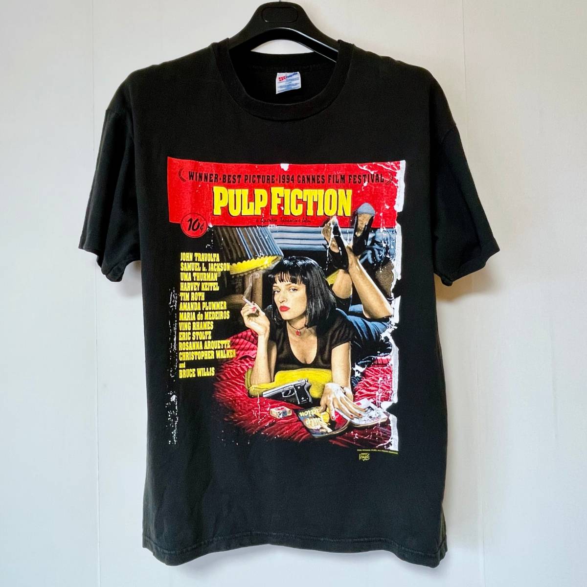ビンテージ 1994 Pulp Fiction T Shirt Single Stitch Backstage ビンテージ 1994 Pulp Fiction T Shirt Single Stitch Backstage