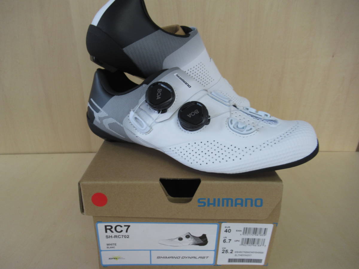 激安特価 シマノ RC702 白 ノーマル EU40 25.2cm ロード SPD-SL 25cm