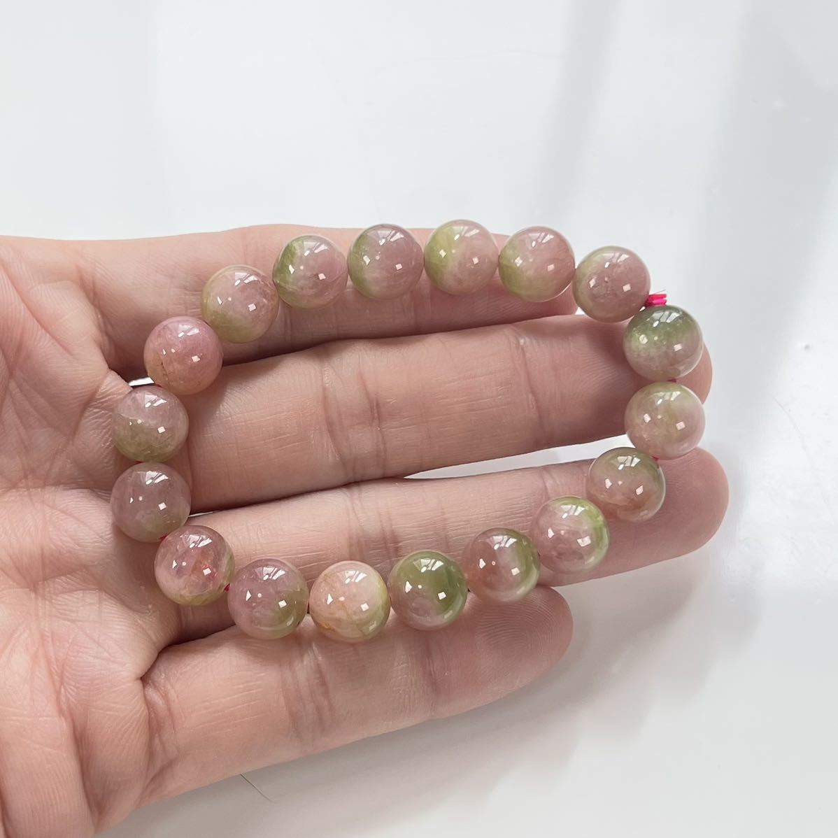  high quality water melon tourmaline bracele 2 tourmaline 