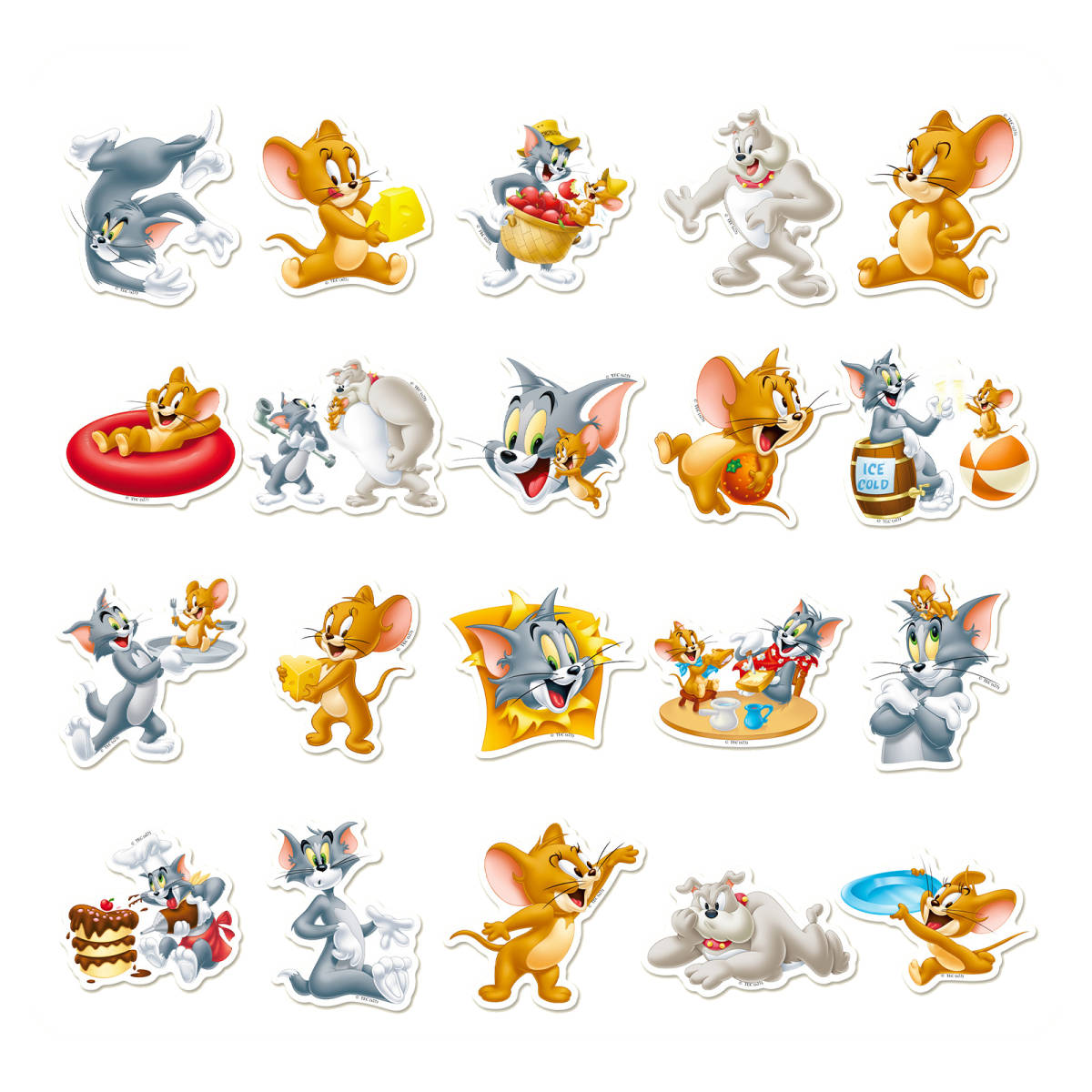 トムとジェリー 3D ステッカー 50枚セット PVC 防水 シール トムアンドジェリー Tom and Jerry アニメ キャラクター_画像2