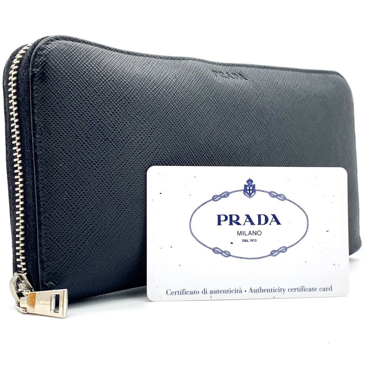 気質アップ ラウンドファスナー プラダ 極美品【希少デザイン】PRADA