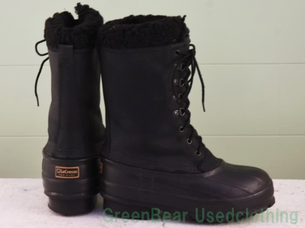X161*USA производства лакросс La Crosse Vintage боты winter ботинки хороший тест чёрный черный женский 25cm