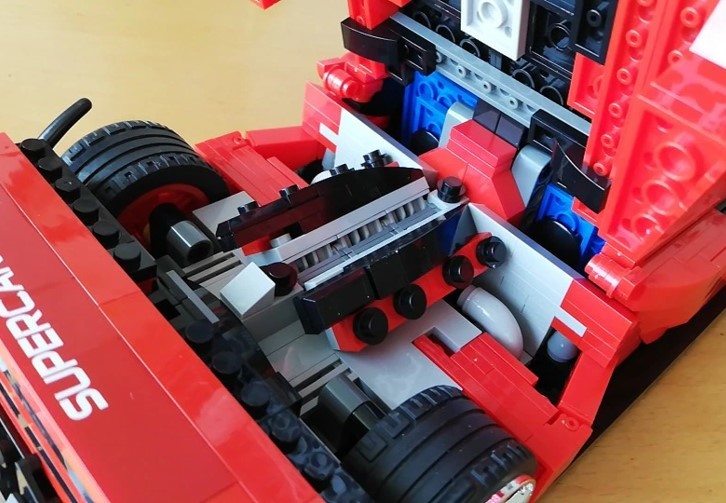 【国内発送・送料込み】箱なし LEGO レゴ 互換 フェラーリ デイトナ SP3 1,168ピース_画像7