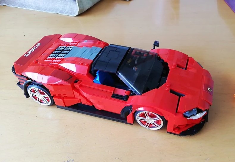 【国内発送・送料込み】箱なし LEGO レゴ 互換 フェラーリ デイトナ SP3 1,168ピース_画像3
