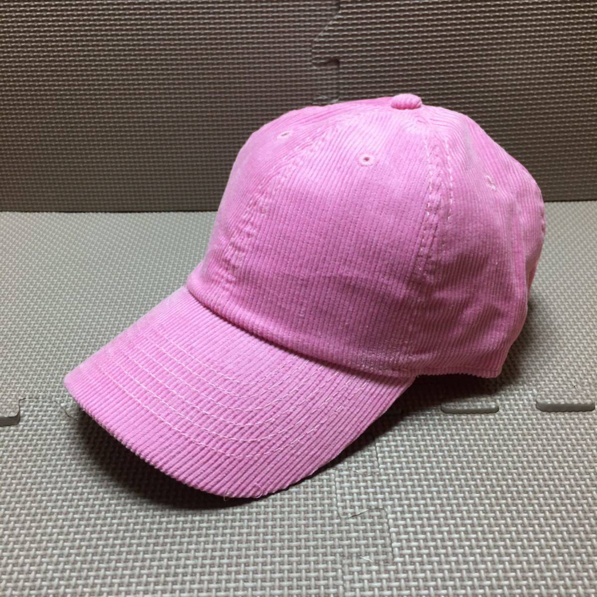 新品 ニューハッタンのキャップ コーデュロイのライトピンク - 帽子