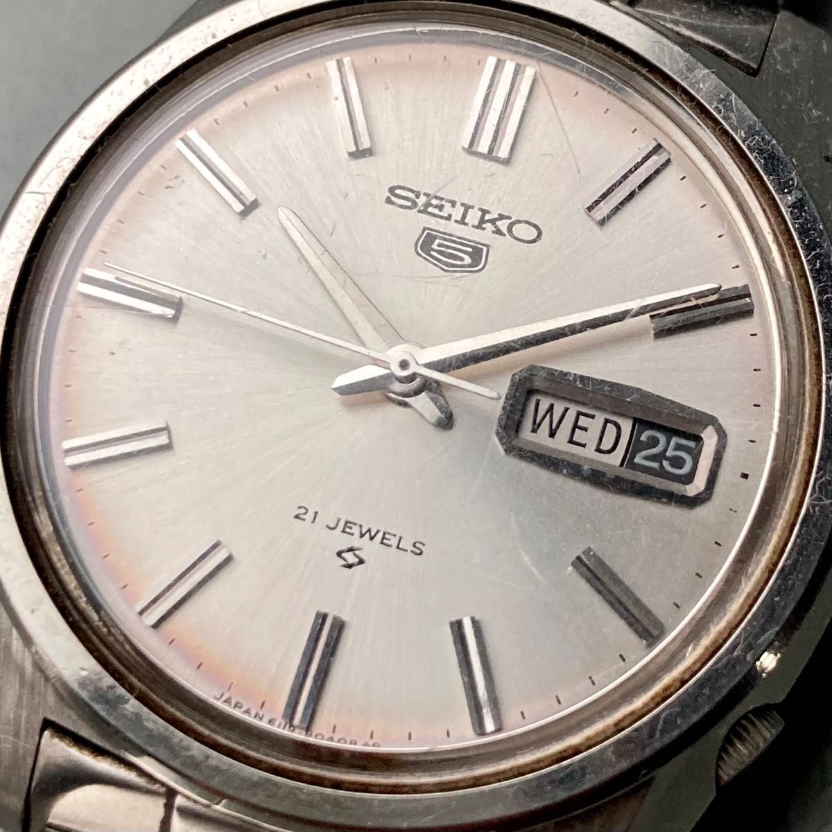 【動作品】セイコー SEIKO 5 ファイブ 腕時計 自動巻き 男性 デイデイト ビンテージ ウォッチ 男性 アンティーク