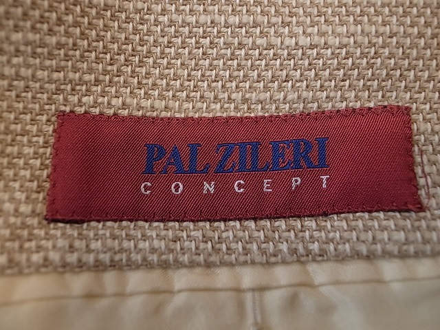 イタリア製 PAL ZILERI パル ジレリ CONCEPT ３釦 コットン テーラード ジャケット ブレザー ベージュ サイズ 50 L相当 _画像7