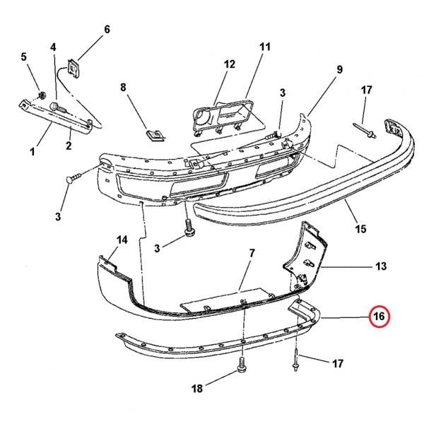 税込 MOPAR 純正 Genuine OEM フロントディフレクター エアダム バンパー スポイラー 98-03y ラムバン 1500 即決 即納 在庫品_画像2