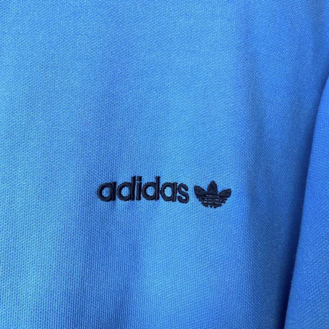 希少 adidas アディダス 90s90'sトラックジャケット ジャージ 水色青