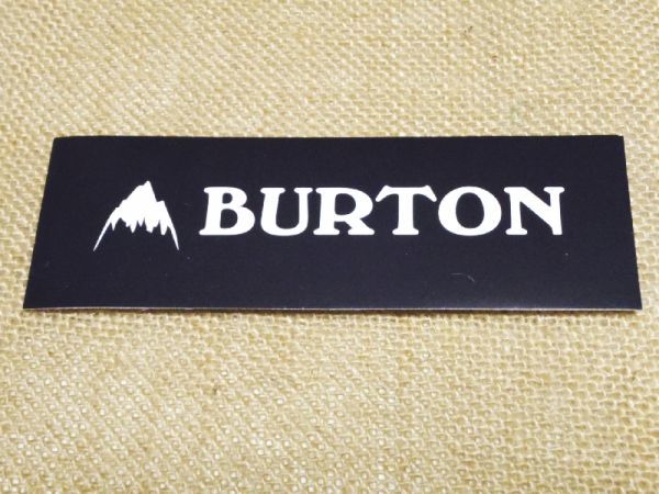 BURTON ロゴ シール ステッカー ブラック 山_画像1