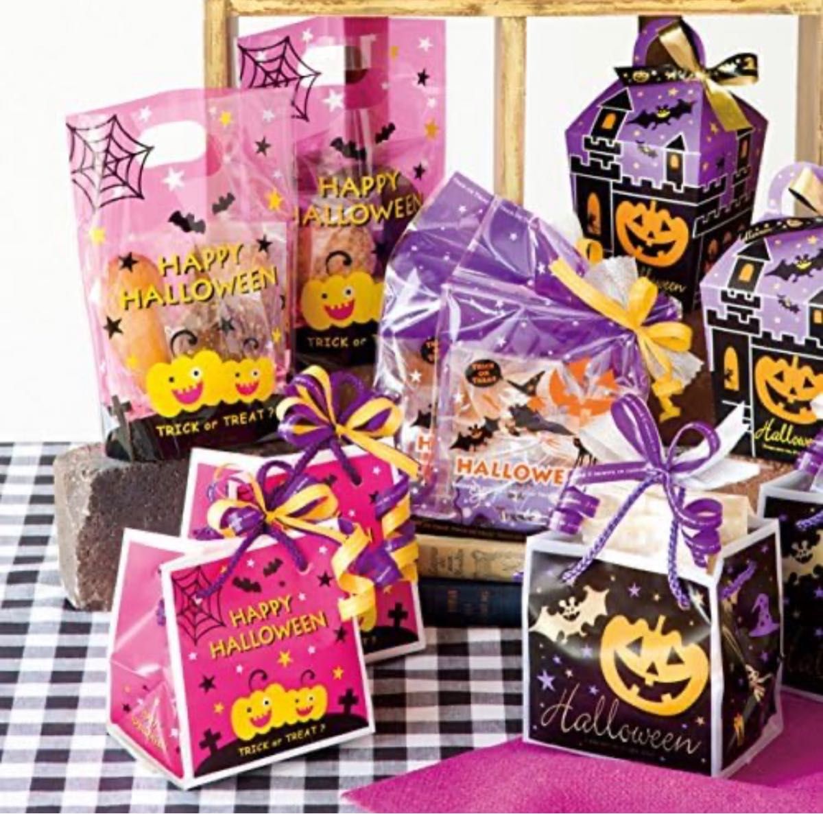 ハロウィン 袋 お菓子入れ プチギフト キューブバッグ お菓子袋