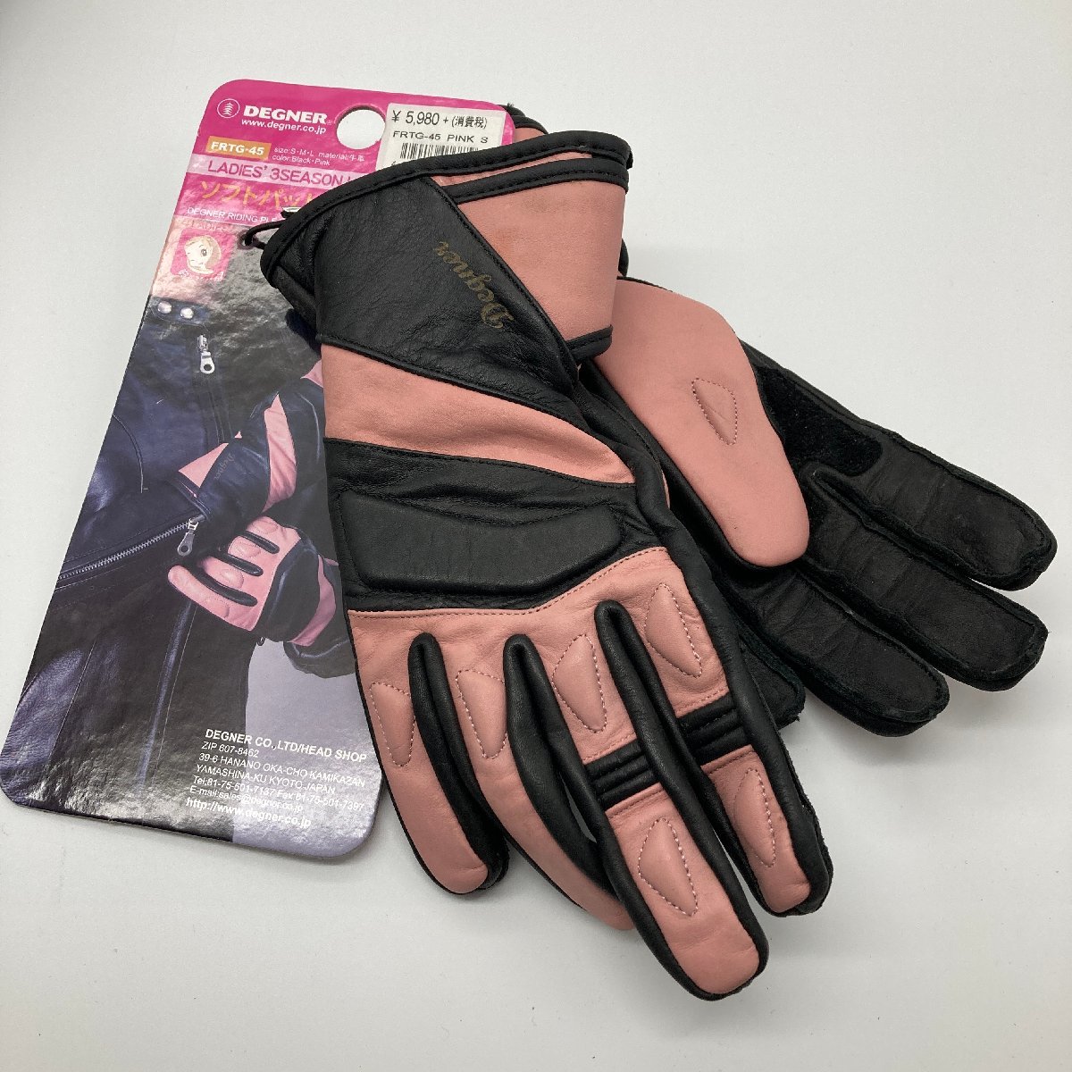 Δ unused goods [ALPINSTARS Alpine Stars Vaio nik protector S/M] size DEGNER Degner FRTG-45 leather glove ]KH9081