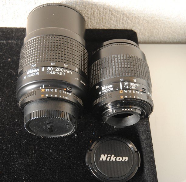 ☆希少【ニコン / Nikon 一眼レフフィルムカメラ F70D PANORAMA 望遠ズームレンズ2本セット 35-80mm・80-200mm 】ケース付 N08092の画像6