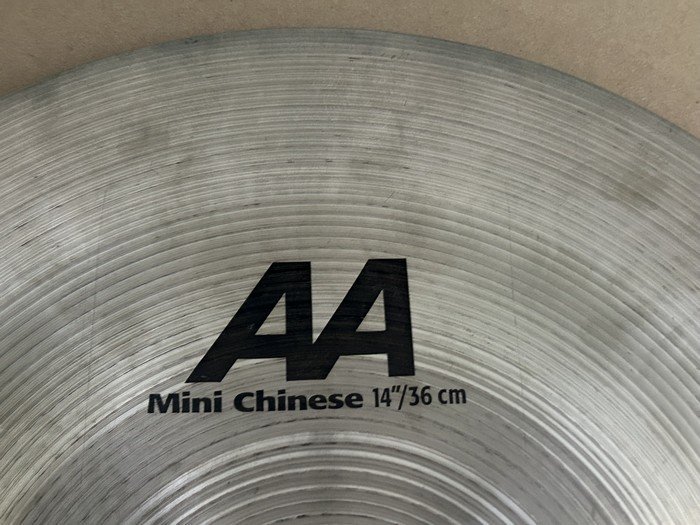 #綺麗【SABIAN AA Mini Chinese cymbal 14インチ 36センチ セイビアン ミニ チャイニーズ シンバル ドラムス】M06248_画像9